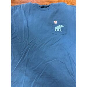 tuskwear collection blue pocket‎ tee with elephant large